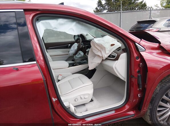 5GAEVCKS0TJ259580 2026 BUICK ENCLAVE Burgundy Widok wnętrza z przodu