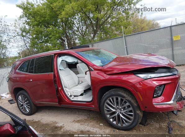 5GAEVCKS0TJ259580 2026 BUICK ENCLAVE Burgundy Widok wnętrza 360 stopni