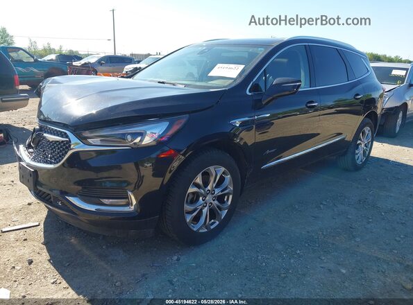 5GAEVCKW7JJ154342 2018 BUICK ENCLAVE Black Առջևի ձախ երեք քառորդ տեսարան