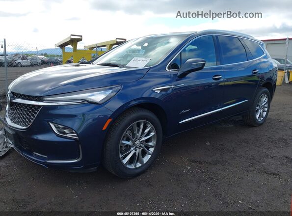 5GAEVCKWXPJ191684 2023 BUICK ENCLAVE Blue წინა მარცხენა ხედი სამი მეოთხედიდან