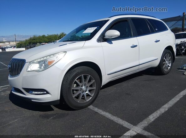 5GAKRBKD3GJ321448 2016 BUICK ENCLAVE White წინა მარცხენა ხედი სამი მეოთხედიდან
