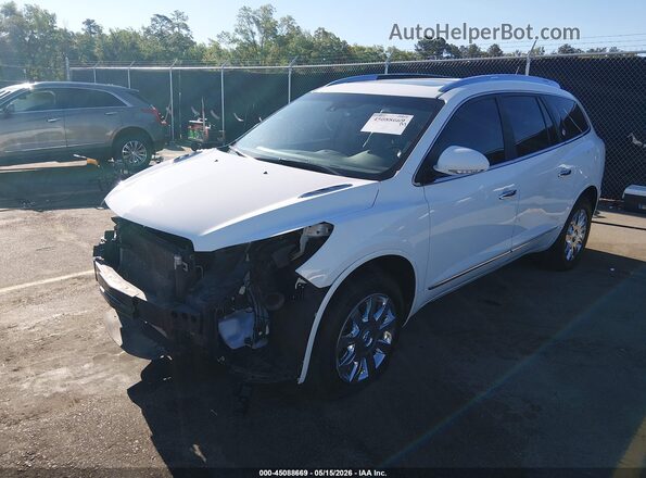 5GAKRBKD6GJ154339 2016 BUICK ENCLAVE White Передня ліва чверть