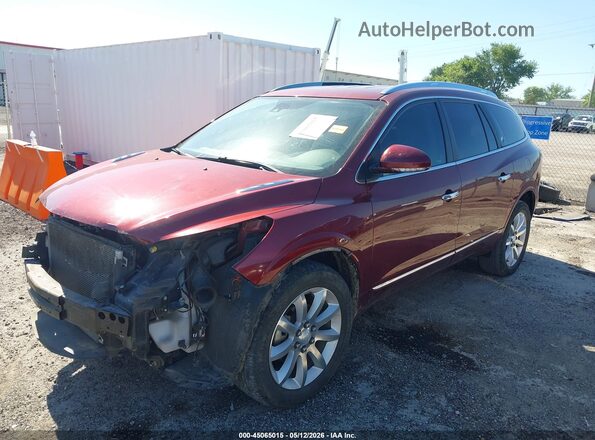 5GAKRCKD1HJ221209 2017 BUICK ENCLAVE Красный Передняя левая четверть