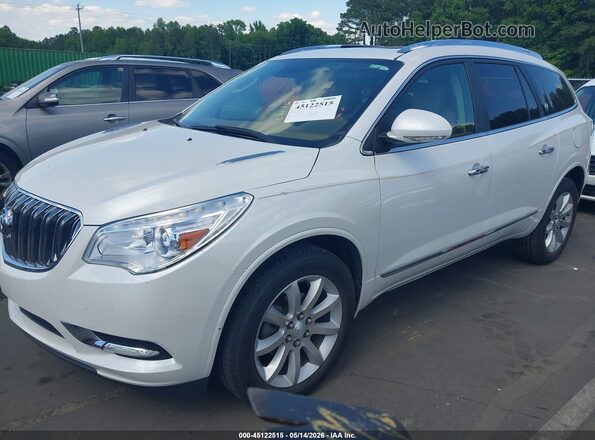 5GAKRCKD3HJ322770 2017 BUICK ENCLAVE White წინა მარცხენა ხედი სამი მეოთხედიდან