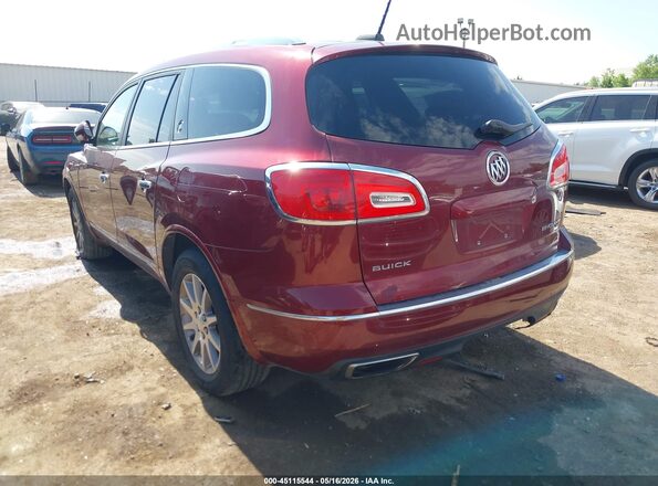 5GAKVBKD4GJ198898 2016 BUICK ENCLAVE Red Հետևի ձախ