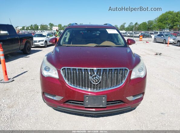 5GAKVBKD5GJ149984 2016 BUICK ENCLAVE Burgundy Instrument cluster view