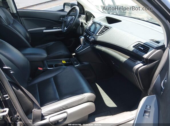 5J6RM3H92GL015263 2016 HONDA CR-V Black წინა სალონის ხედი
