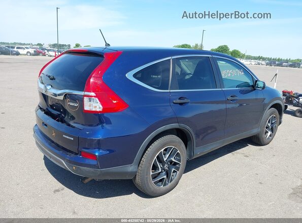 5J6RM4H49GL077737 2016 HONDA CR-V Blue Задня права чверть