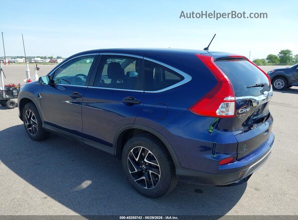 5J6RM4H49GL077737 2016 HONDA CR-V Blue Задня ліва чверть