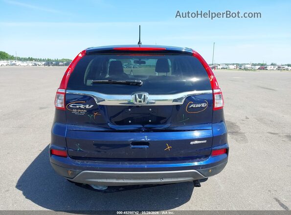 5J6RM4H49GL077737 2016 HONDA CR-V Blue 