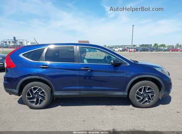 5J6RM4H49GL077737 2016 HONDA CR-V Blue Вид задньої частини салону