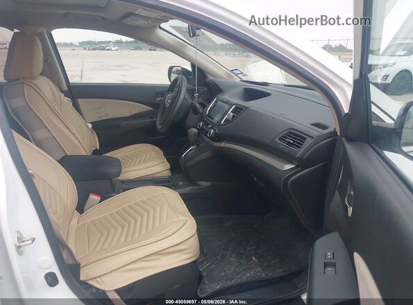 5J6RM4H50GL087422 2016 HONDA CR-V White Widok wnętrza z przodu
