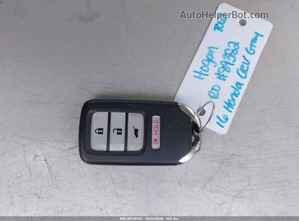 5J6RM4H70GL021843 2016 HONDA CR-V Gray Вид панелі приладів