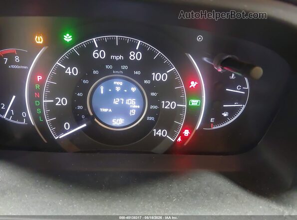 5J6RM4H74GL070432 2016 HONDA CR-V Burgundy Rear seats view