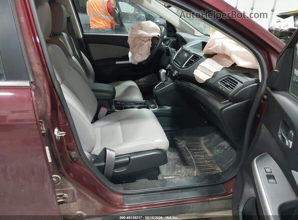 5J6RM4H74GL070432 2016 HONDA CR-V Burgundy Front interior view