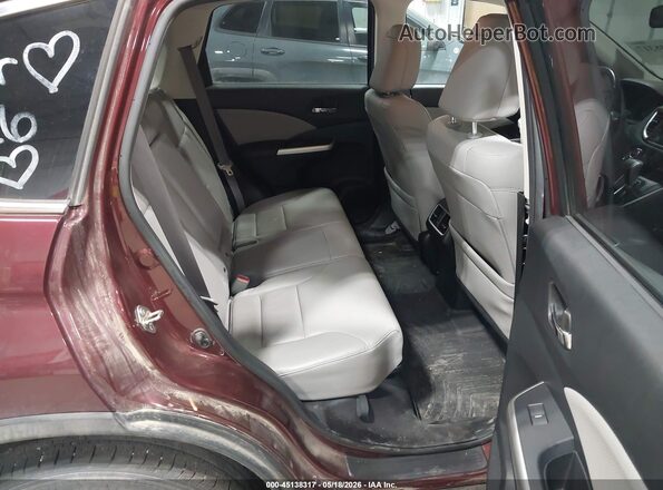 5J6RM4H74GL070432 2016 HONDA CR-V Burgundy VIN sticker view
