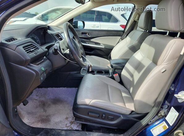 5J6RM4H75GL120593 2016 HONDA CR-V Blue 