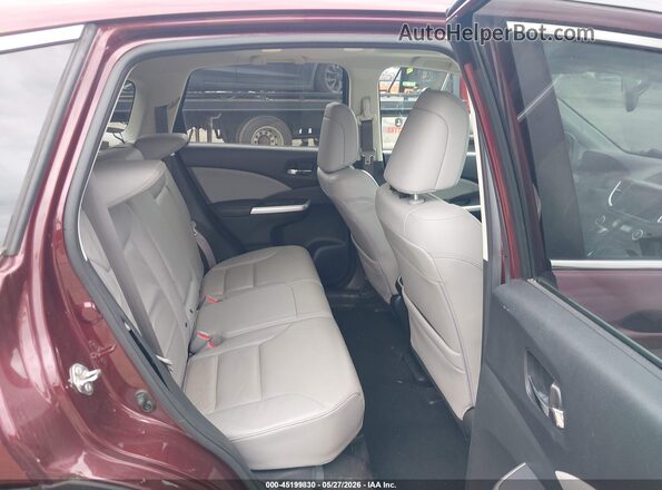 5J6RM4H77GL005607 2016 HONDA CR-V Burgundy Vista de la etiqueta del VIN