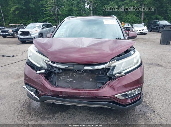 5J6RM4H77GL005607 2016 HONDA CR-V Burgundy Vista frontal