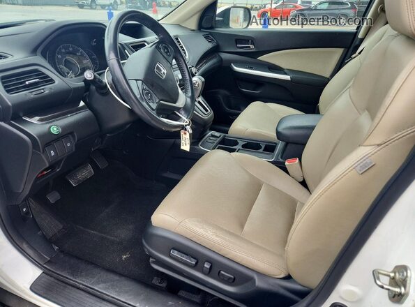 5J6RM4H79GL018536 2016 HONDA CR-V Белый Вид салона спереди