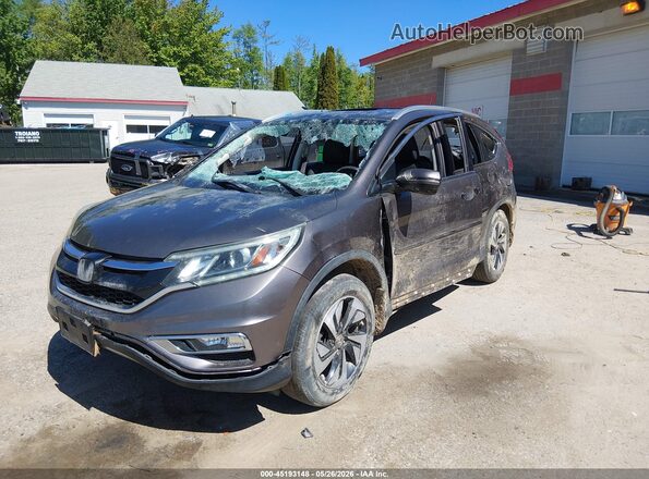 5J6RM4H98GL067812 2016 HONDA CR-V Gray Front view