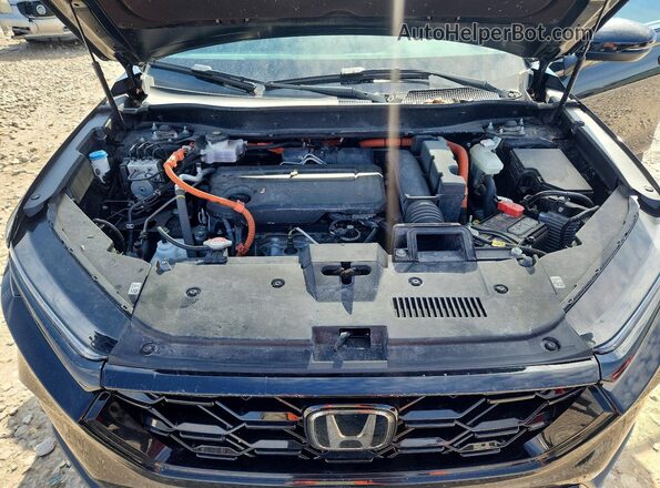 5J6RS6H58RL001200 2024 HONDA CR-V Black Vista del compartimento del motor