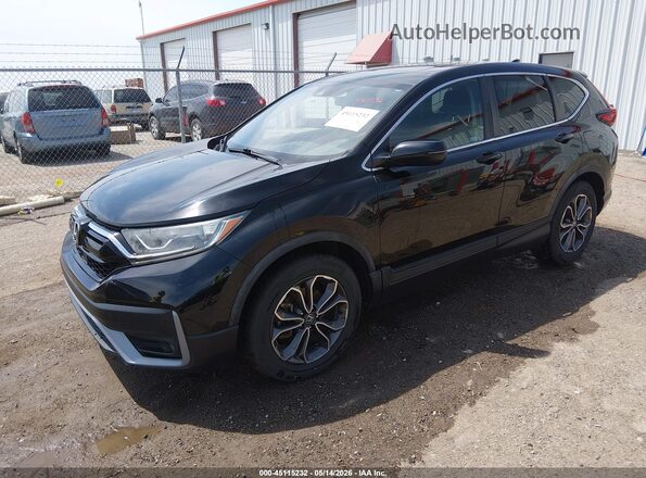 5J6RW1H53LA008386 2020 HONDA CR-V Black Առջևի ձախ երեք քառորդ տեսարան