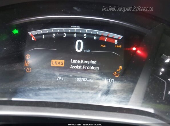 5J6RW1H58KA032326 2019 HONDA CR-V Silver Vista de los asientos traseros
