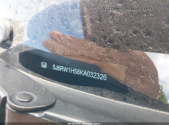 5J6RW1H58KA032326 2019 HONDA CR-V Silver Vista del compartimento del motor