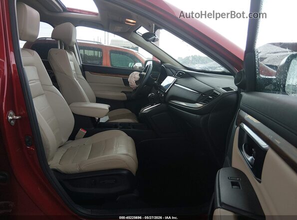 5J6RW1H82JL008357 2018 HONDA CR-V Red Widok wnętrza z przodu