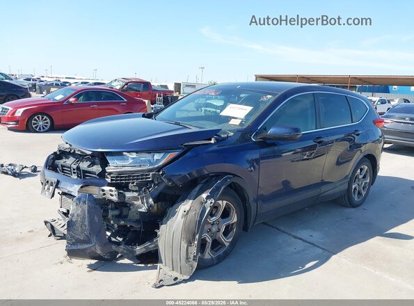 5J6RW1H87KA012109 2019 HONDA CR-V Blue Առջևի ձախ երեք քառորդ տեսարան