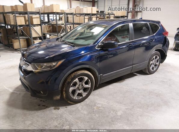 5J6RW1H89KA032667 2019 HONDA CR-V Blue 