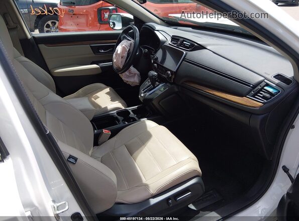 5J6RW1H98JL015595 2018 HONDA CR-V Белый Вид салона спереди