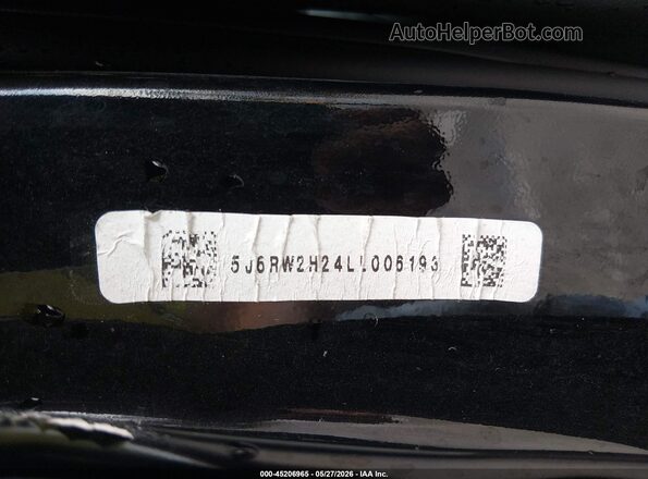 5J6RW2H24LL006193 2020 HONDA CR-V Черный Вид подкапотного пространства