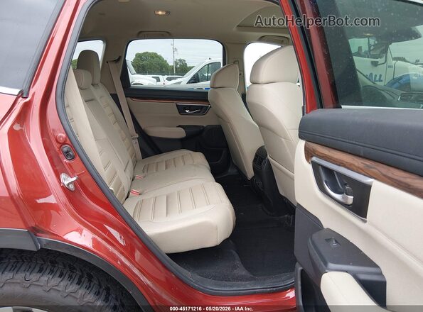 5J6RW2H52HL062702 2017 HONDA CR-V Red Vista de la etiqueta del VIN
