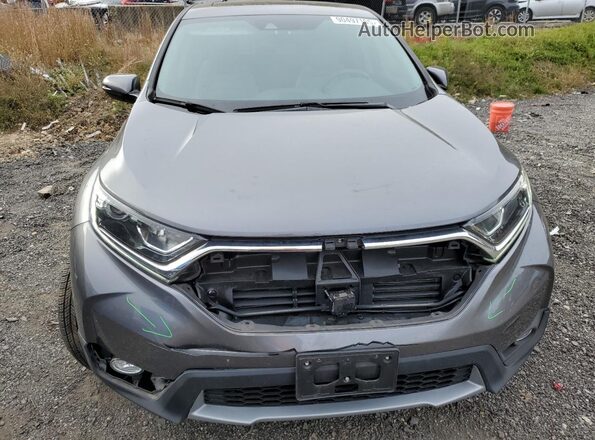 5J6RW2H54KA007557 2019 HONDA CR-V Gray Front view