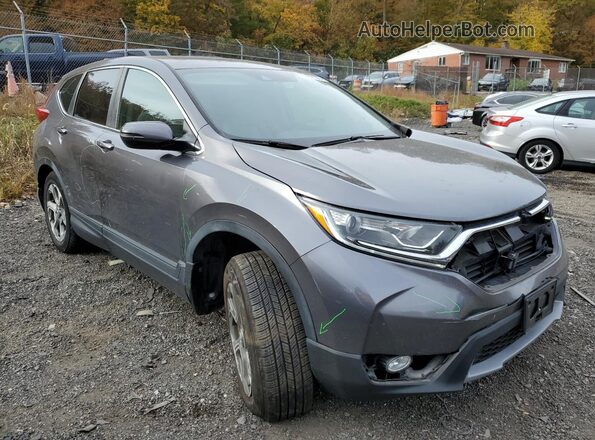 5J6RW2H54KA007557 2019 HONDA CR-V Gray Front right