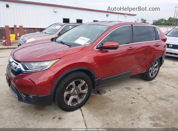 5J6RW2H57KL017150 2019 HONDA CR-V Red წინა მარცხენა ხედი სამი მეოთხედიდან