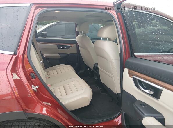 5J6RW2H57KL017150 2019 HONDA CR-V Red VIN კოდის სტიკერის ხედი