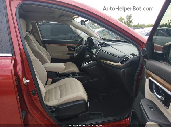 5J6RW2H57KL017150 2019 HONDA CR-V Red წინა სალონის ხედი