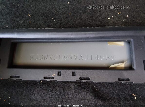 5J6RW2H59MA014555 2021 HONDA CR-V Gray ძრავის განყოფილების ხედი
