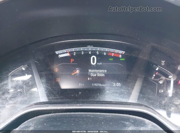5J6RW2H80LL038143 2020 HONDA CR-V Gray Vista de los asientos traseros