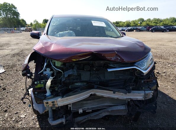 5J6RW2H81HL036263 2017 HONDA CR-V Бордовый Вид задней части салона