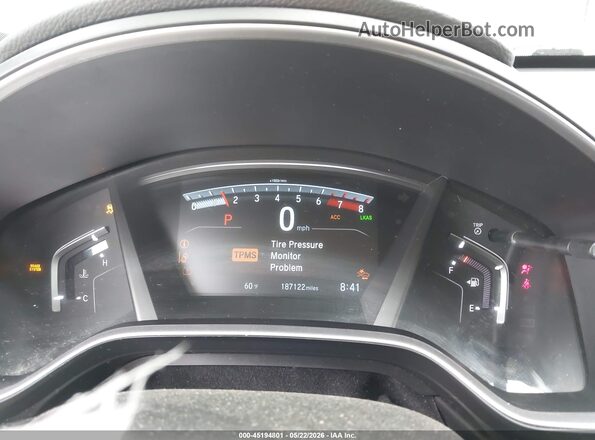 5J6RW2H83KA001680 2019 HONDA CR-V White Rear seats view