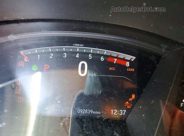 5J6RW2H85LL011990 2020 HONDA CR-V Серый Вид щитка приборов