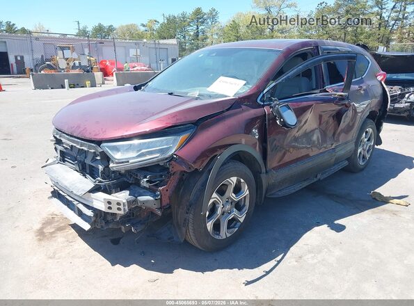 5J6RW2H86KL024794 2019 HONDA CR-V Бордовый 