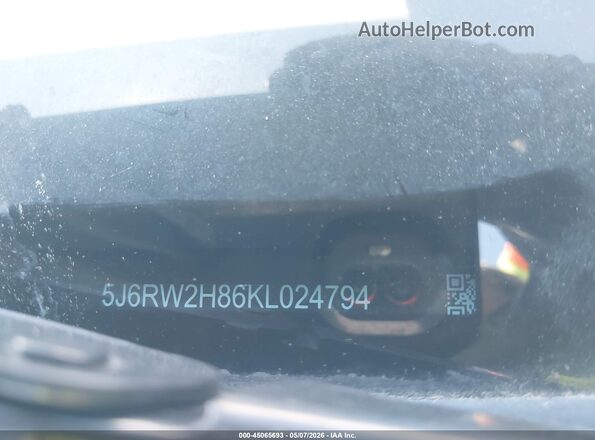 5J6RW2H86KL024794 2019 HONDA CR-V Бордовый 