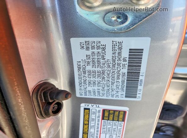 5J6RW2H86ML019047 2021 HONDA CR-V Silver 