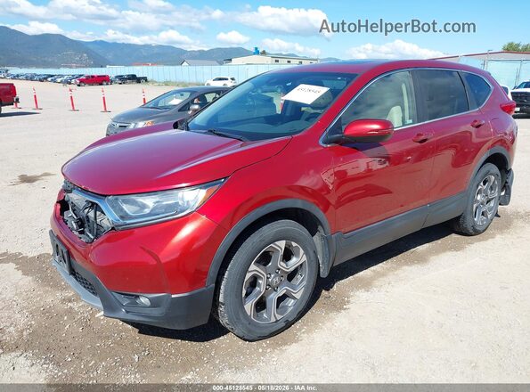 5J6RW2H89JL027686 2018 HONDA CR-V Red Առջևի ձախ երեք քառորդ տեսարան