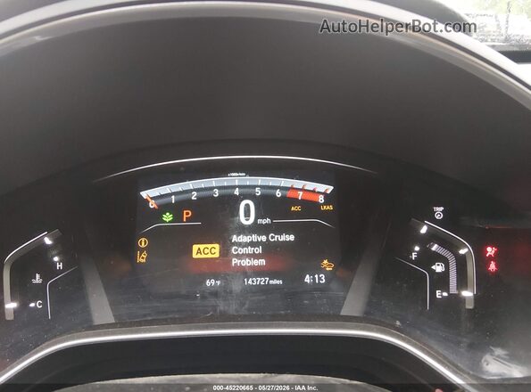5J6RW2H98HL003754 2017 HONDA CR-V Red Vista de los asientos traseros